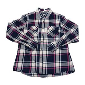 Magellan Womens Shirt Size S Small Purple Plaid Long Sleeve Outdoorsy Flannel